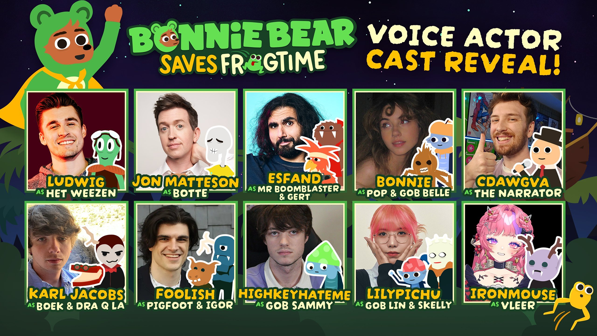 Bonnie Bear Saves Frogtime - VA Reveal